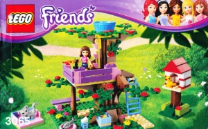 INS3065-Gb 3065 BOUWBESCHRIJVING- Friends: Olivia's Tree House MET GAATJES AAN ZIJKANT gebruikt *LOC BE
