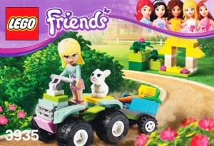 INS3935-G 3935 BOUWBESCHRIJVING- Friends: Stephanie's Pet Patrol gebruikt *LOC BE