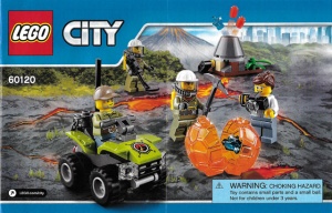 INS60120-G 60120 BOUWBESCHRIJVING- Volcano Starter Set gebruikt *