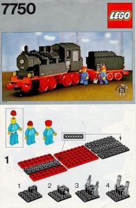 INS7750-GB 7750 BOUWBESCHRIJVING- Steam Engine MET GAATJES (& kleine aantekeningen laatste pagina) gebruikt *LOC RB