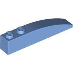 LEGO 42022-42G Dakpan 6x1 gebogen met twee noppen blauw, midden gebruikt *1R0004160399|41762|