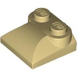 LEGO 47457-2 Steen 2x2x 2/3 twee noppen, gebogen einde (kikker) crème NIEUW *4218573