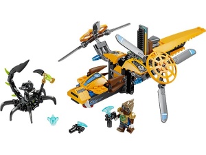 Set 70129 - Legends of Chima: Lavertus' Twin Blade zonder doos- gebruikt