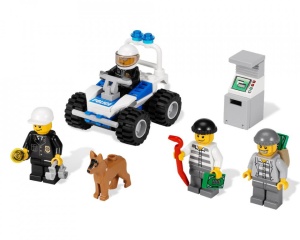 Set 7235-G Police Motorcycle (pakketzending) gebruikt