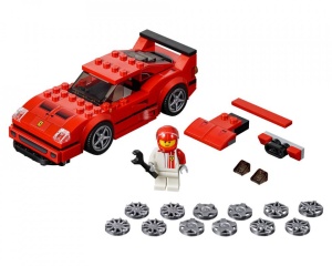 Set 75890-GB Ferrari F40 Competizione gebruikt deels gebouwd *B036