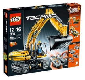 Set 8043 - Construction: Motorized Excavator- Nieuw