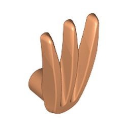 10187-28 Klauw, drie vingers gespreid caramel NIEUW *0L0000