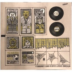 10228stk01 STICKER Haunted House NIEUW *0S0000