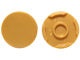 14769-115 Tegel 2x2 rond met nopgat achterkant goud, parel NIEUW *1L142