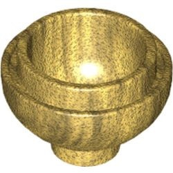 15395-115 Steen, 2x2x1 dome BODEM goud, parel NIEUW *1L083