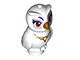 21333pb01-1 Uil, baby (Nasha) wit NIEUW *0D000