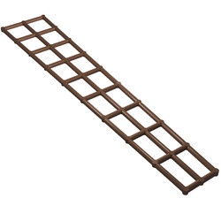 2541-8G Want lang 27x5 uitlopend bruin (klassiek) gebruikt *1L500