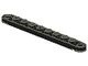 2719-11G Technic, Plaat 1x10 met gaten zwart gebruikt *0D407