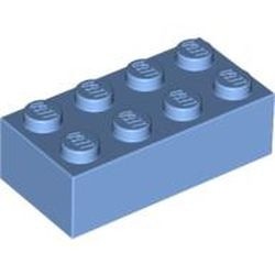 3001-42G Steen 2x4 blauw, midden gebruikt *5K0000