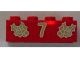 3001pb048-5 Steen 2x4 kerstster en nummer 7 rood NIEUW *5K0000