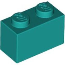 3004-39 Steen 1x2 turquoise, donker NIEUW *1L005/008