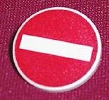 3026px4-1 Verkeersbord- Inrijverbod CLIP ON wit NIEUW *