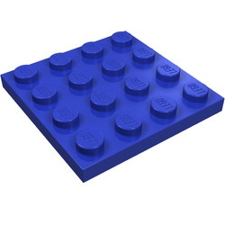 3031-109 Platte plaat 4x4 blauwviolet, donker NIEUW *5K0000