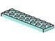 3034-41G Platte plaat 2x8 aqua gebruikt *5K0000
