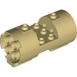 30360-2G Cylinder 3x6x2 2/3 Oudere type niet-gevulde noppen 2x6 crème NIEUW *