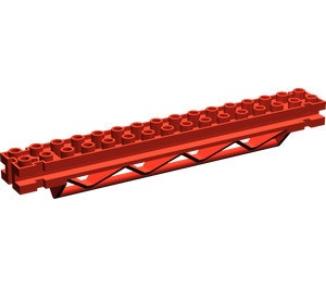 30518-5 Horizontale ondersteuning 2x16x2 driehoek rood NIEUW *2B071