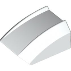 30602-1G Dakpan rond 2x2 ribbeltjes (geen noppen bovenop) wit gebruikt *1L000