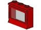 31-5G Raam 1x3x2- KLASSIEK met glas rood gebruikt *1L0000