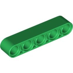 32316-6 Technic, Hefbalk 1x5 dik groen NIEUW *1DT00