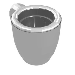 33054-22G Scala kopje chrome zilver gebruikt *0L0000