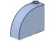 33243-62 Steen, 1x3x2 ronde top 90 graden massief blauw, licht NIEUW *1L112