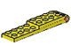3324c01-3G Scharnierplaat 2x9 compleet geel gebruikt *1D0000