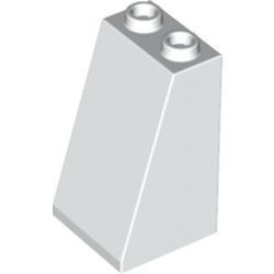 3684-1G Dakpan 75 graden 2x2breedx3 (open of dichte noppen) wit gebruikt *1L427