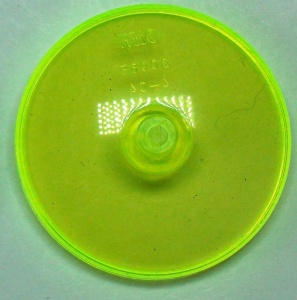 3960-16 Schotel 4x4 transparant, neongroen NIEUW *1L049/50