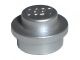 4073-67 Platte plaat 1x1 rond zilver, metallic NIEUW *1L208/09