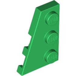 43723-6G Wig plaat 2x3 links groen gebruikt *1L000