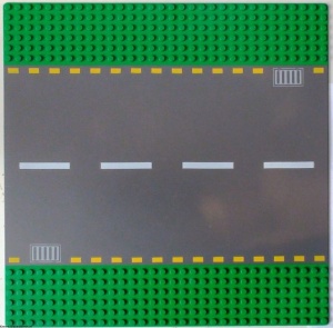 44336pb01-6G Wegenplaat 32x32 recht groen gebruikt *3K000