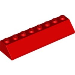 4445-5G Dakpan 45 graden 8x2 rood gebruikt *1L414