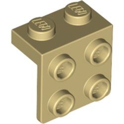 44728-2G Verbindingsplaat 1x2- 2x2 crème gebruikt *1L376