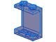 4864-14G Paneel 1x2x2 ZONDER zijschotten transparant donkerblauw gebruikt *1L440