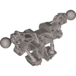 53564-66G Bionicle Piraka Torso met 2x Joint Ball grijs, lichtparel gebruikt *