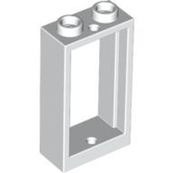 60593-1 Raam 1x2x3- vlak (NIEUWE stijl) ZONDER GLAS wit NIEUW *1L0000