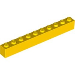 6111-3G Steen 1x10 geel gebruikt *5K0000