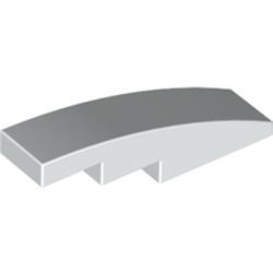 61678-1G Dakpan gebogen 1x4 wit gebruikt *1R000
