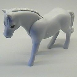 6171pb05-99G Paard, BELVILLE grijs, zeer licht (blauwachtig) gebruikt *5K000