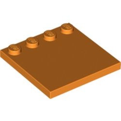 6179-4G Tegel 4x4 met noppen zijkant oranje gebruikt *5K0000