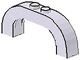 6183-44G Steen, boog180 graden 1x6x2 boven rond violet, licht gebruikt *1R034