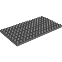 6490-85G DUPLO plaat 8x16 grijs, donker (blauwachtig) gebruikt *