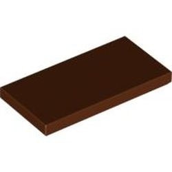 87079-88G Tegel 2x4 bruin, roodachtig gebruikt *1L120+136