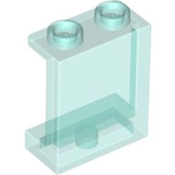 87552-15G Paneel 1x2x2 met kleine zijschotjes transparant lichtblauw gebruikt *1L441