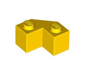 87620-3E EUROVOORDEEL: 10x Steen 2x2 facet geel NIEUW *1L075